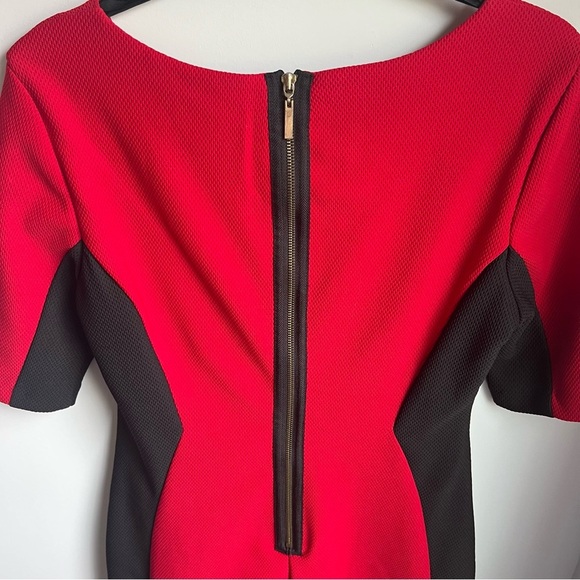 Bisou Bisou Red and Black Bodycon Mini Dress - Size 12 - Picture 9 of 11